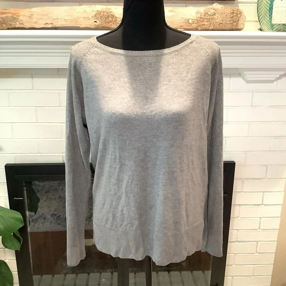 Zara Sweaters - #207 Gorgeous ZARA Knit Silver Metallic Sweater Size Medium
